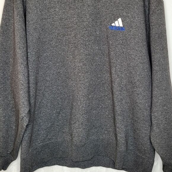 Vintage Y2K Adidas Gray Crewneck Sweater Size XXL - Picture 3 of 6